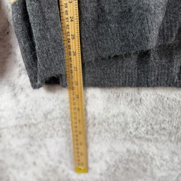 Adora 1X Sweater Striped V-Neck Acrylic Blend Pullover Colorblock Knit - Picture 6 of 8